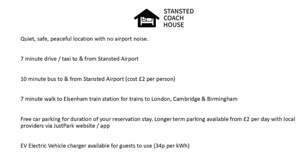 Stansted Coach House Apartamento Elsenham Exterior foto